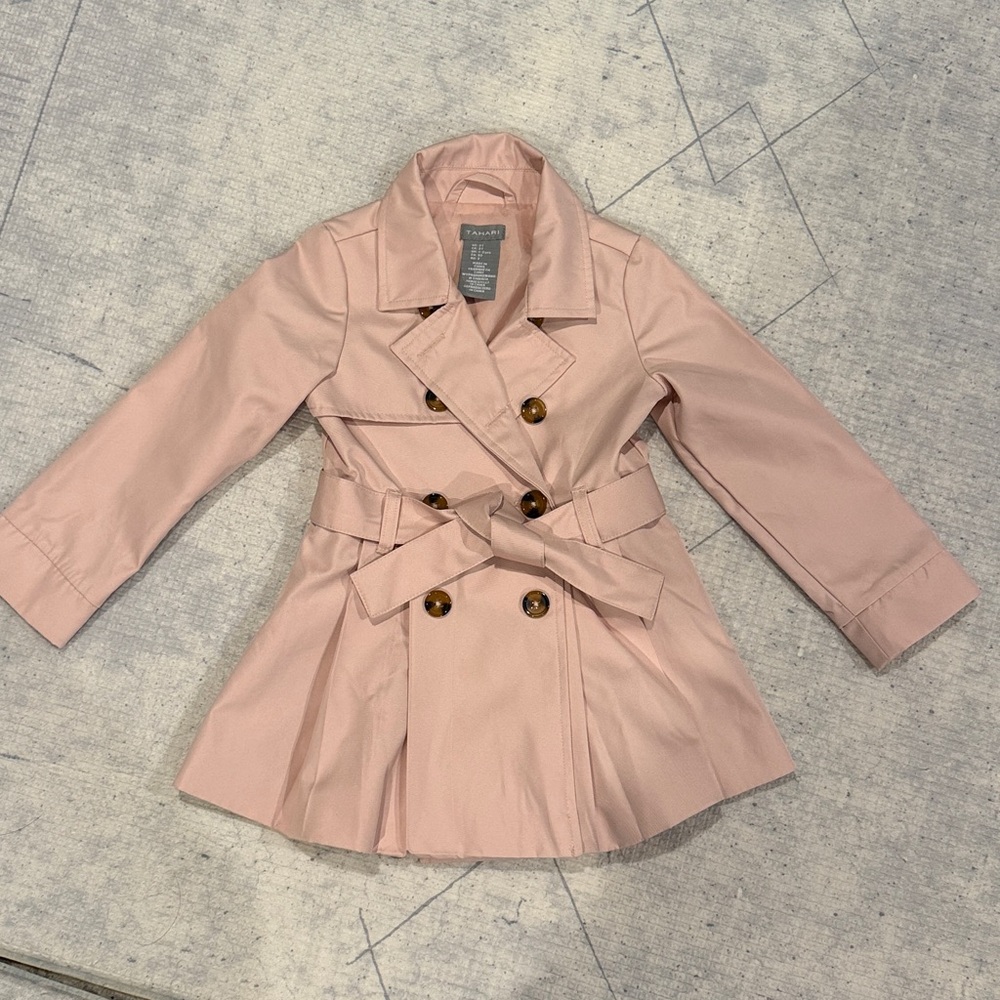 New Tahari Blush Pink Trench Coat